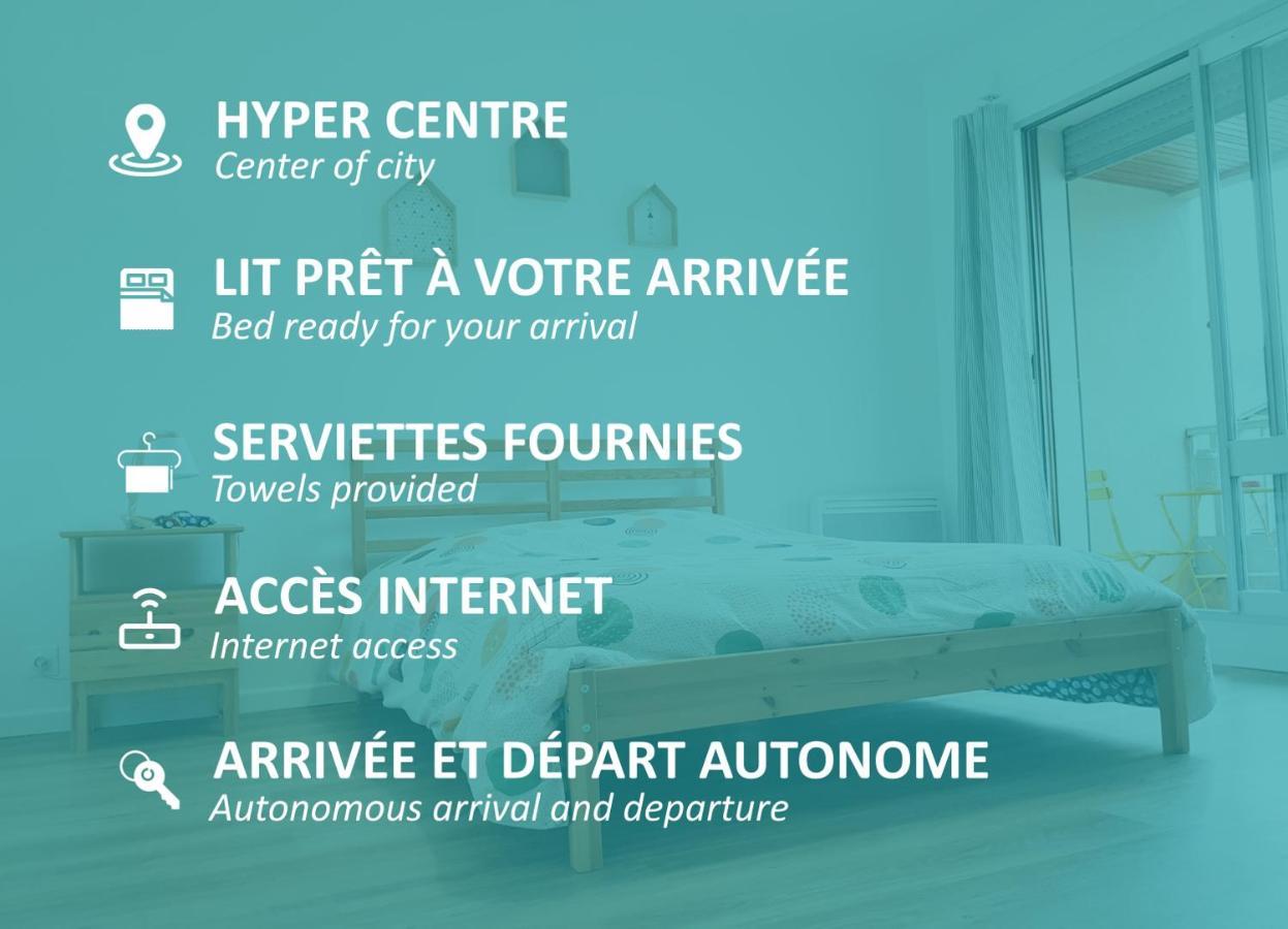 Ferienwohnung Studio Hyper Centre Avec Balcon Châteauroux Exterior foto